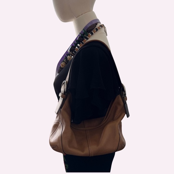 Vintage COACH Large Soho British Tan Leather Hobo 9464 GORGEOUS - Picture 8 of 8